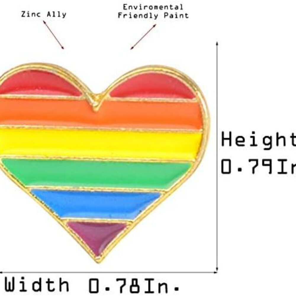 Love is Love Theme Enamel Lapel Pin Brooch Badge - Picture 3 of 6